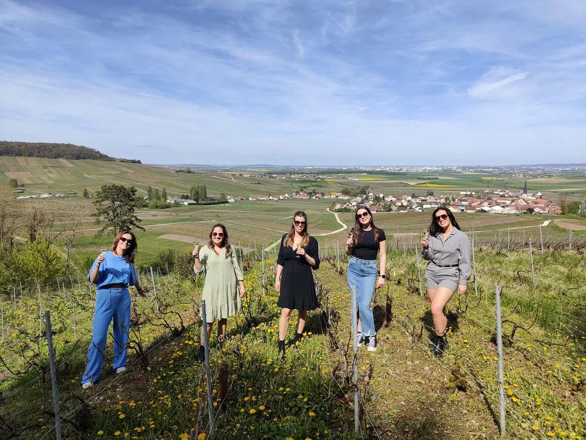 Dégustation de champagne balade panoramique dans les vignes
